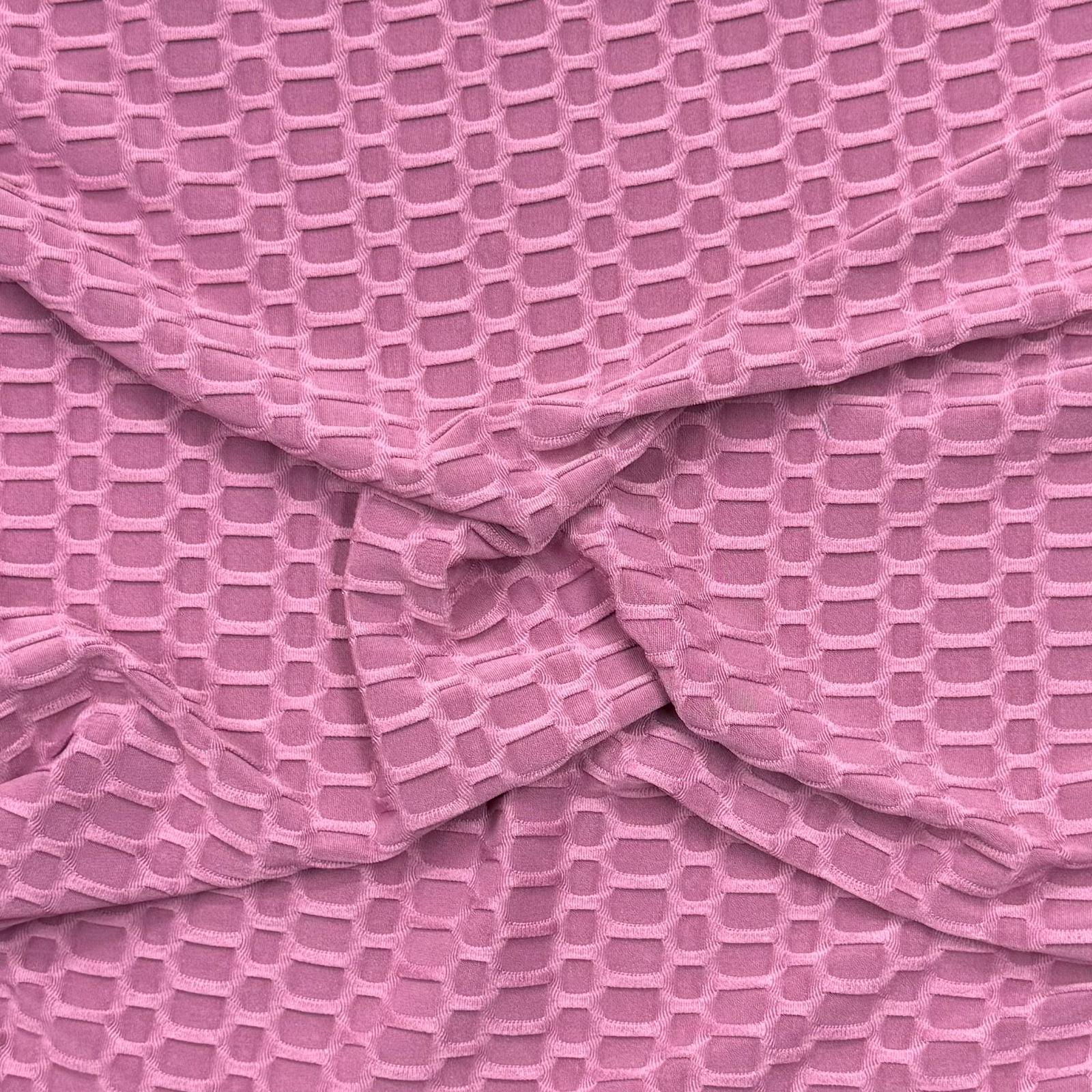 Pound A Metre 3 Metre Luxurious Winter Dobby Jersey - 60"- (Mauve)