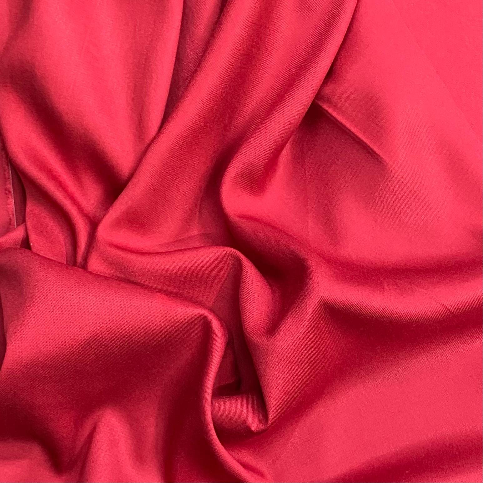 Pound A Metre 3 Metres Luxurious Plain Winter Viscose- 55'' - (Red)