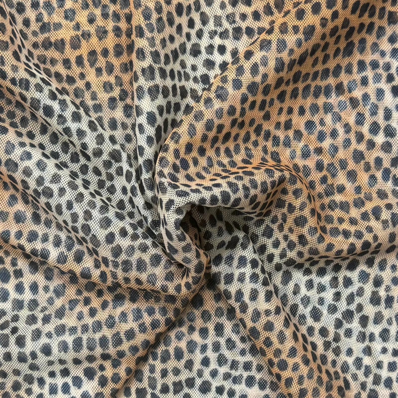 Pound A Metre 3 Metres Luxurious Printed Lycra Jersey 55" Wide (Cheetah)