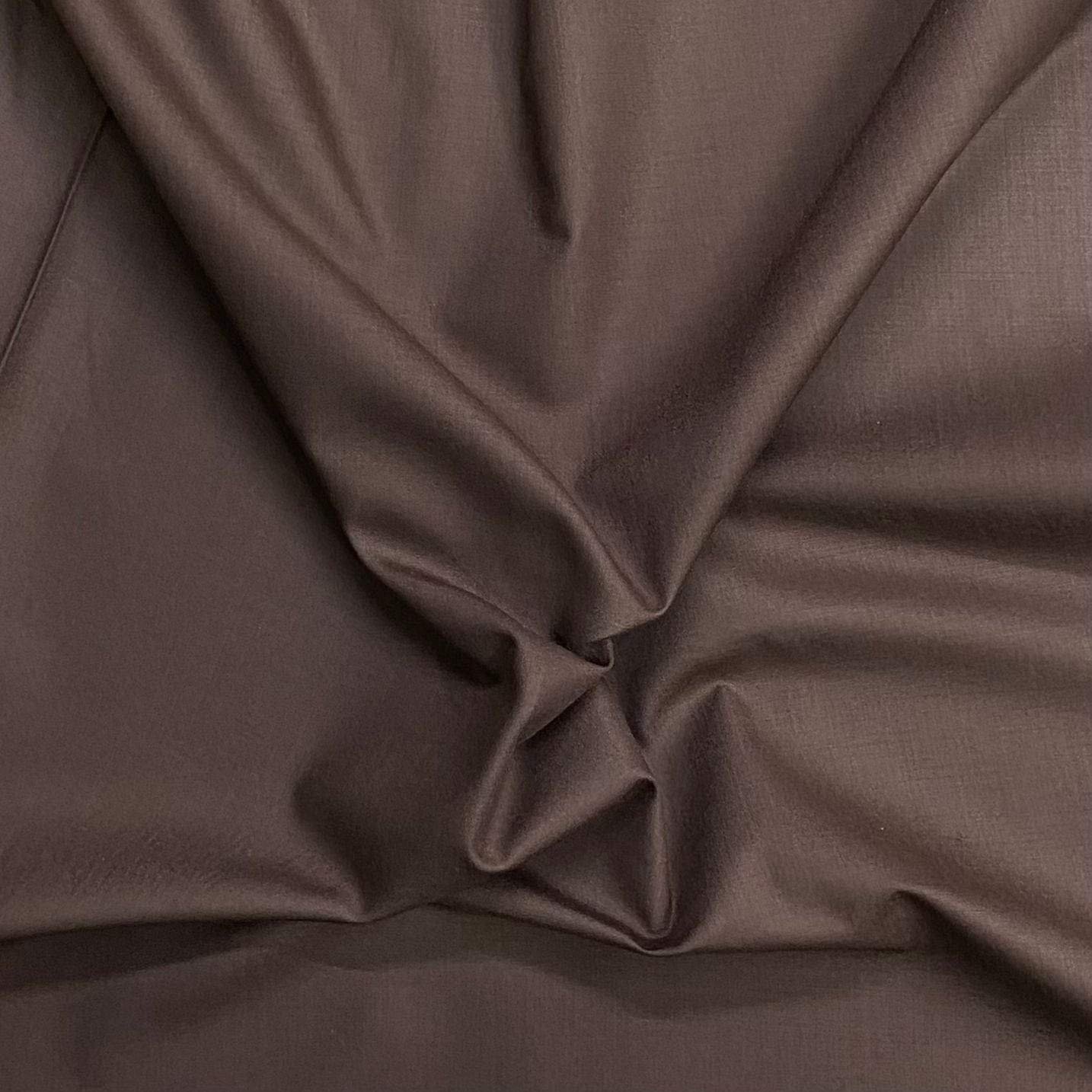 Pound A Metre 5 Metre Plain Cotton Poplin – 36” Wide - (Brown)