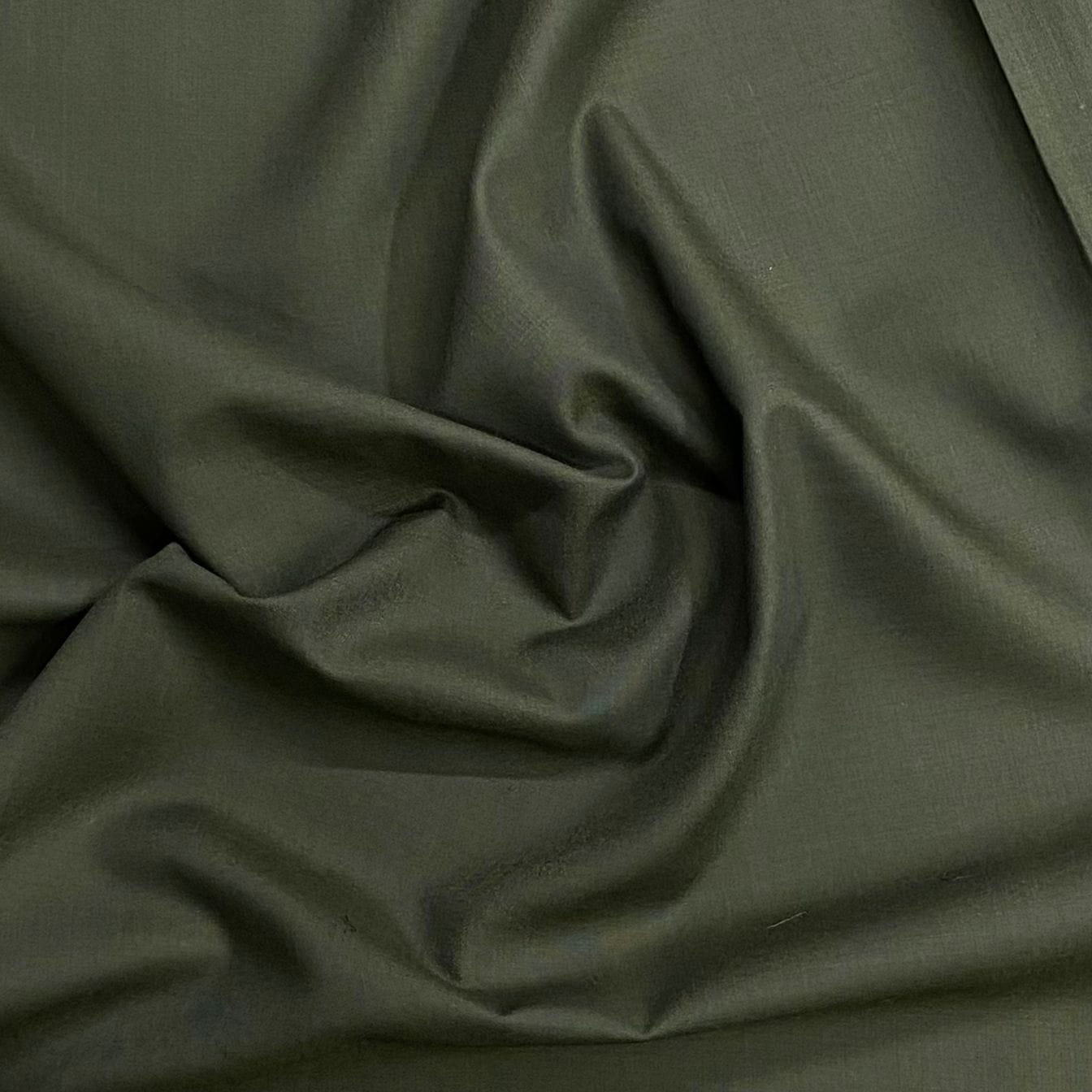 Pound A Metre 5 Metre Plain Cotton Poplin – 36” Wide - (Khaki)