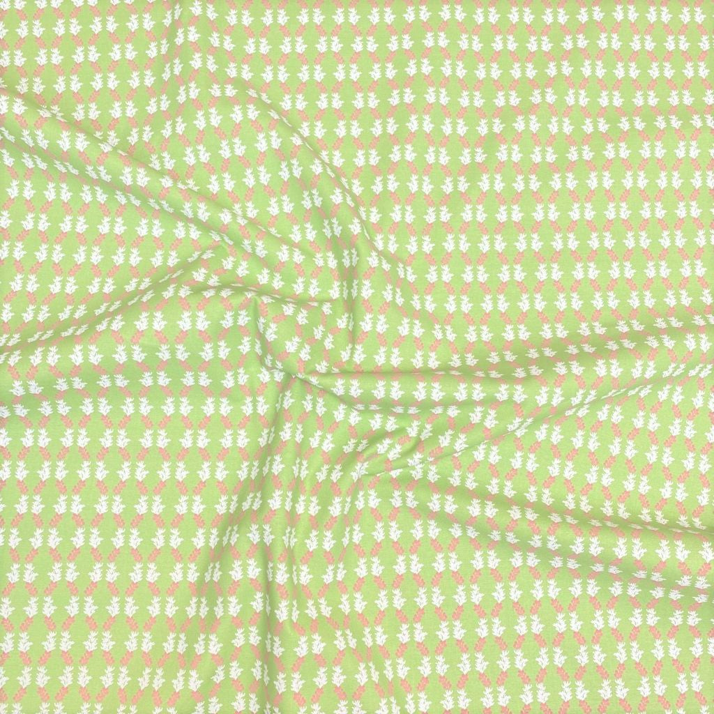 Meadow Collection, Printed Digital Cotton, 'Green Vines' - 45" Wide