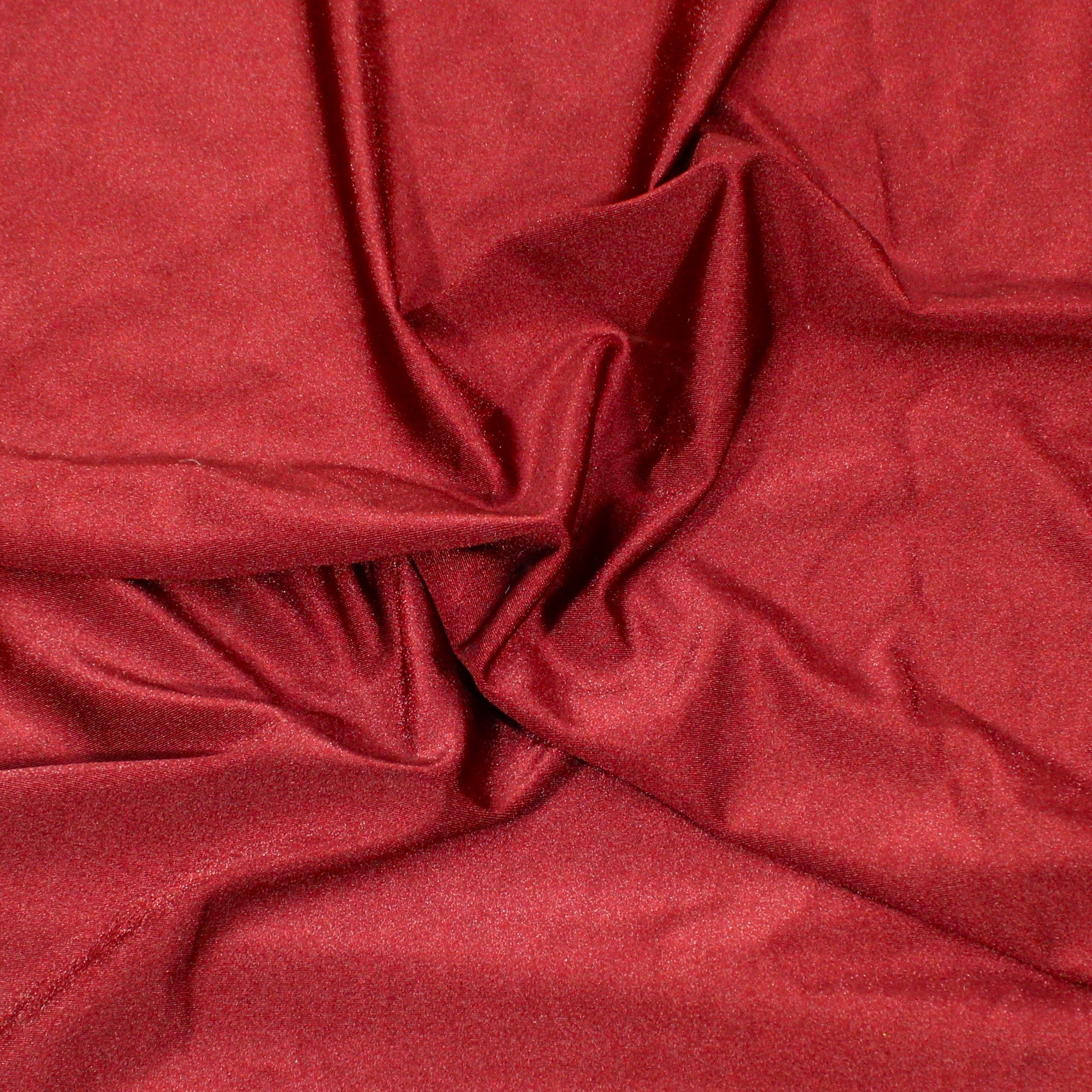Per Metre, Super Soft Shiny Lycra, 'MAROON' - 55" Wide