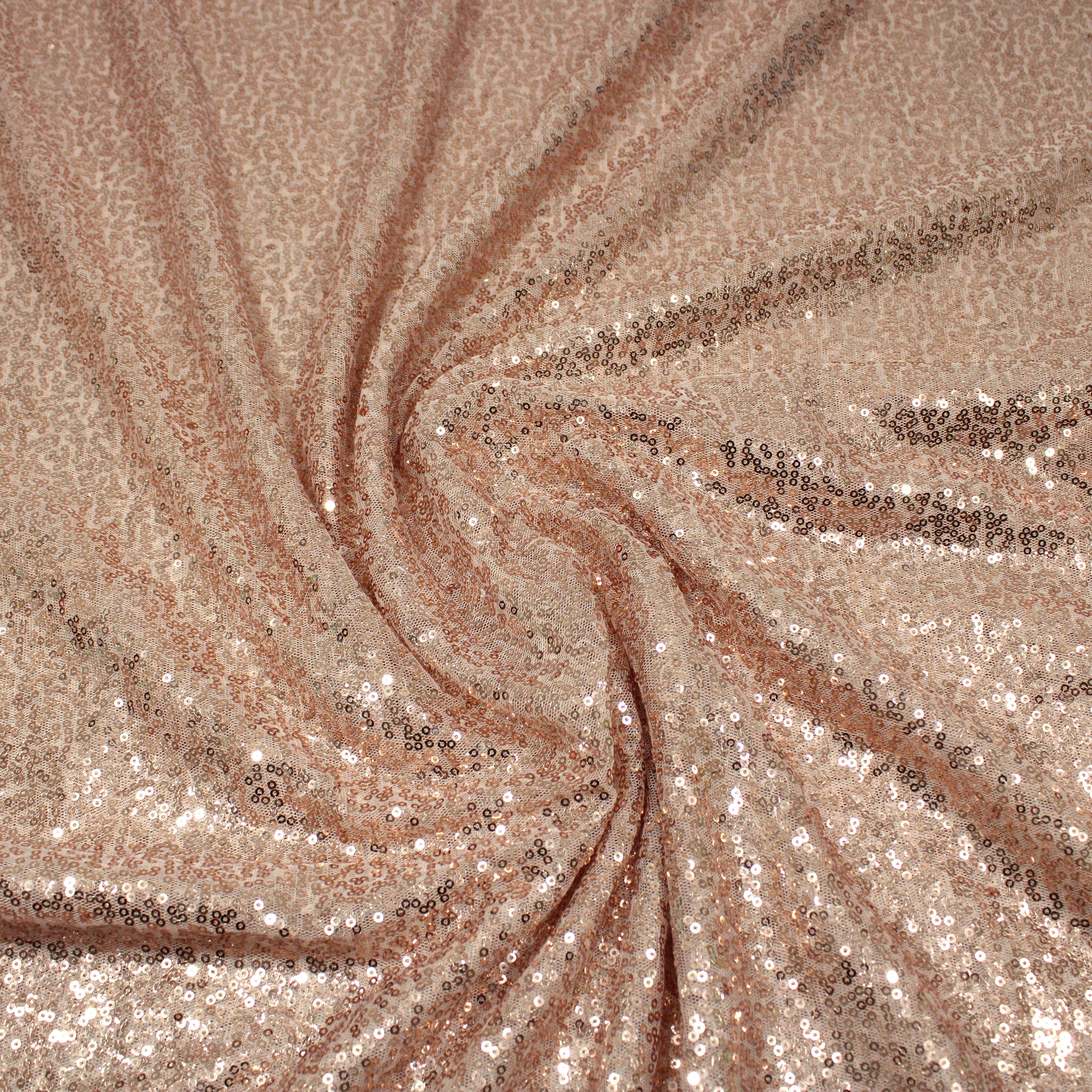 3 Metres - Luxurious Sequins On Net - 55" Wide - Disco