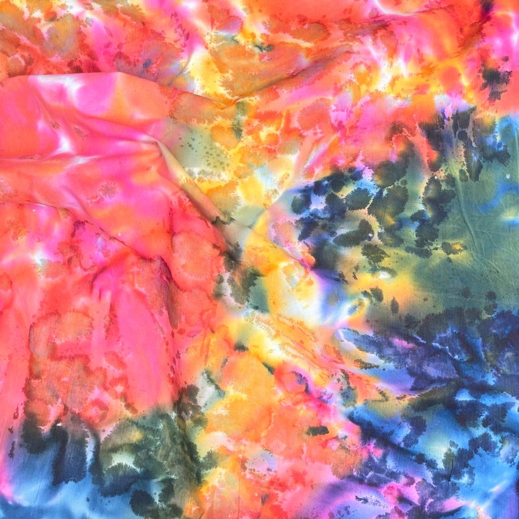 3 Metres Hand Printed Bali Batik, 'Sunset' - 45" Wide