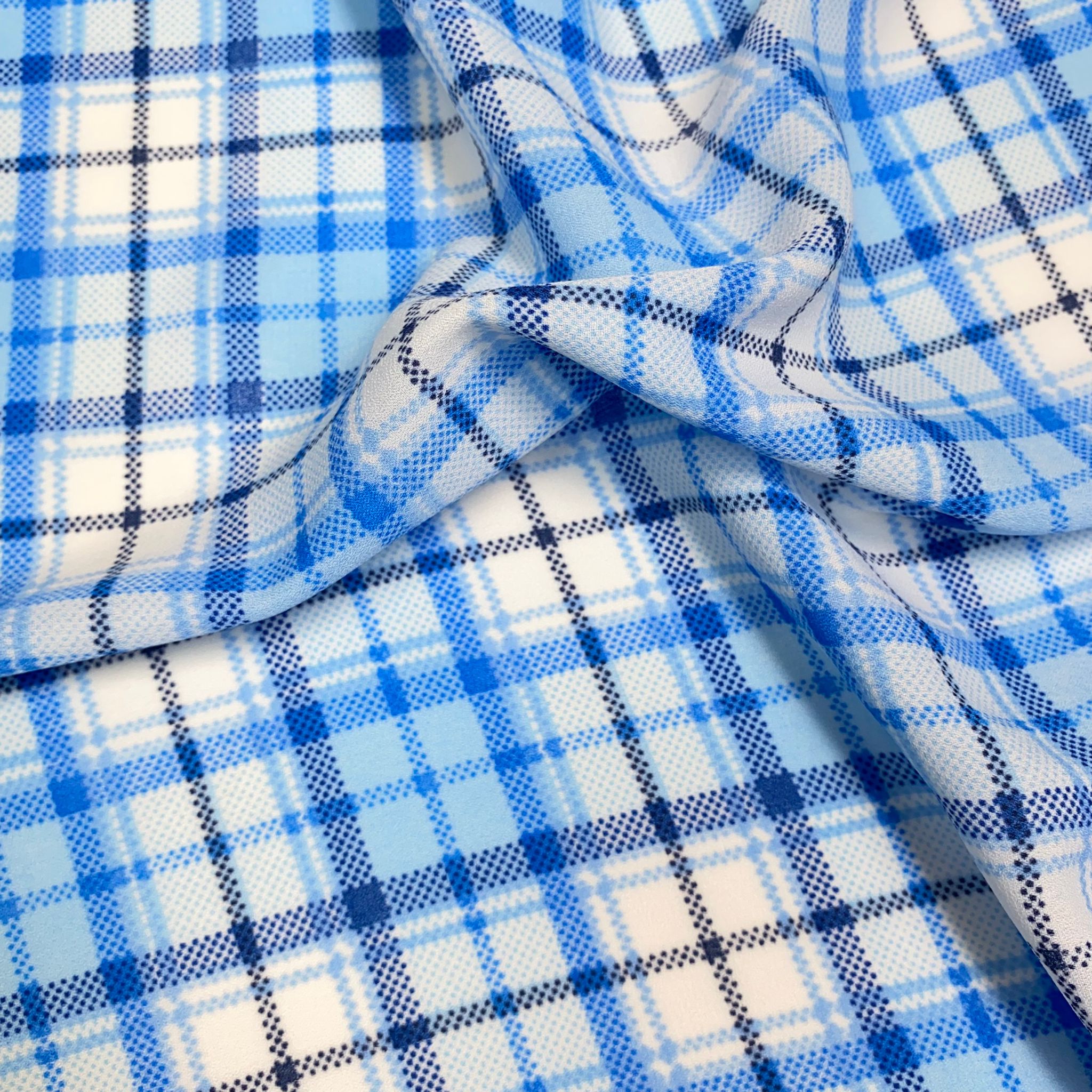 3 Metres, Crepe De Chine, 'Water' - 55" Wide