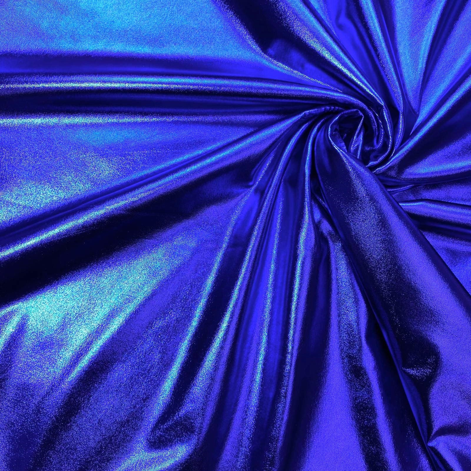 Super Soft Metallic Lycra, 'Navy Blue' - 55" Wide