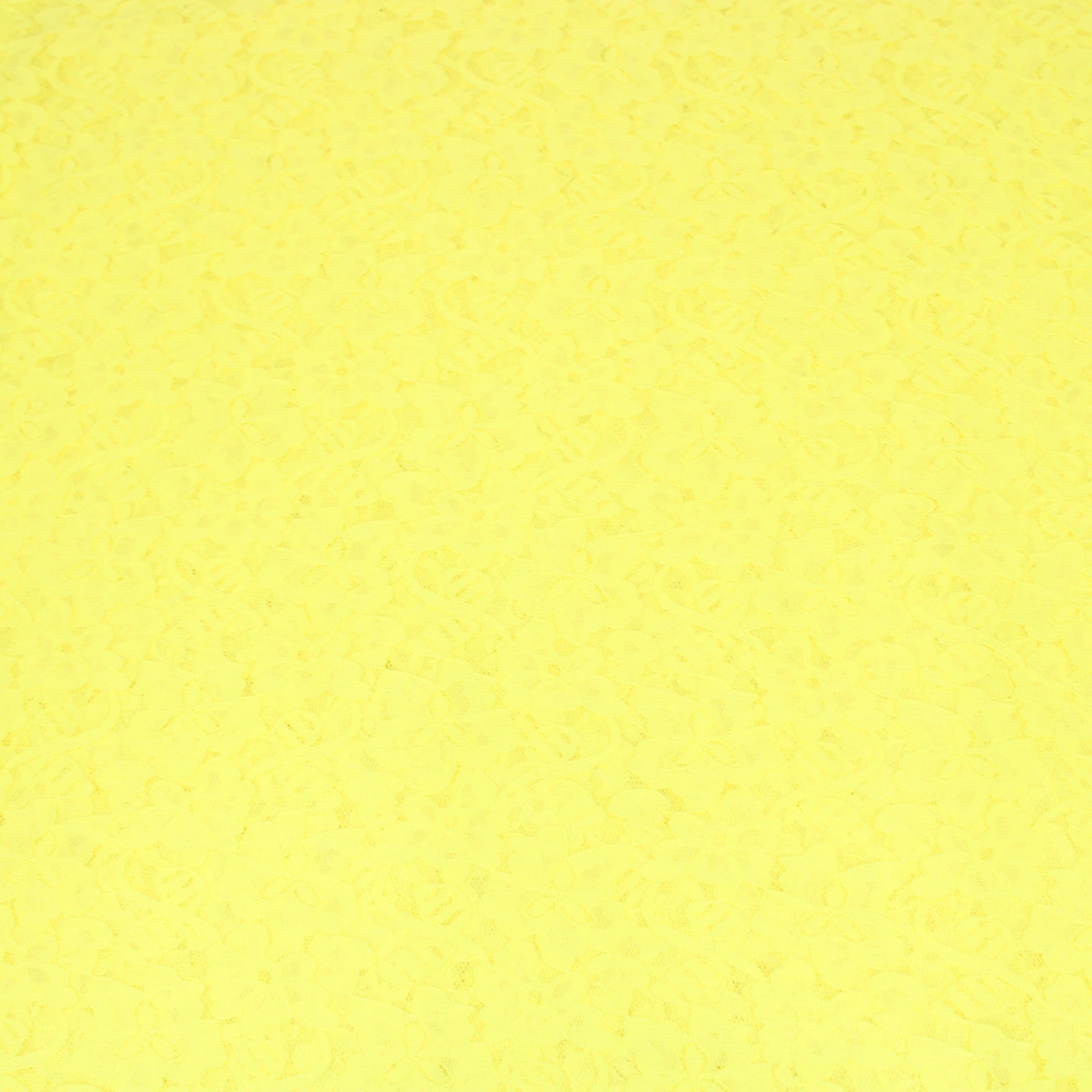 3 Metres, Stretch Lace, 'Bright Yellow' - 55" Wide