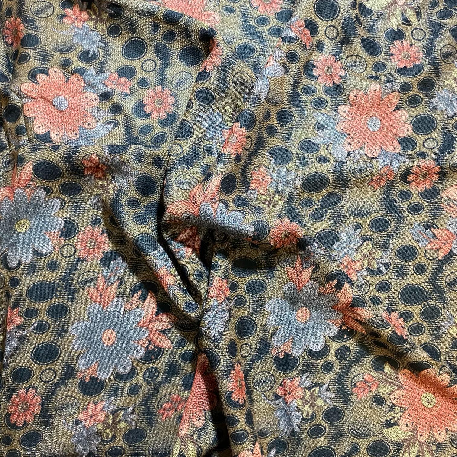 Printed Alpine Rayon, 'PRINT 8' -45" Wide (3 Metres)