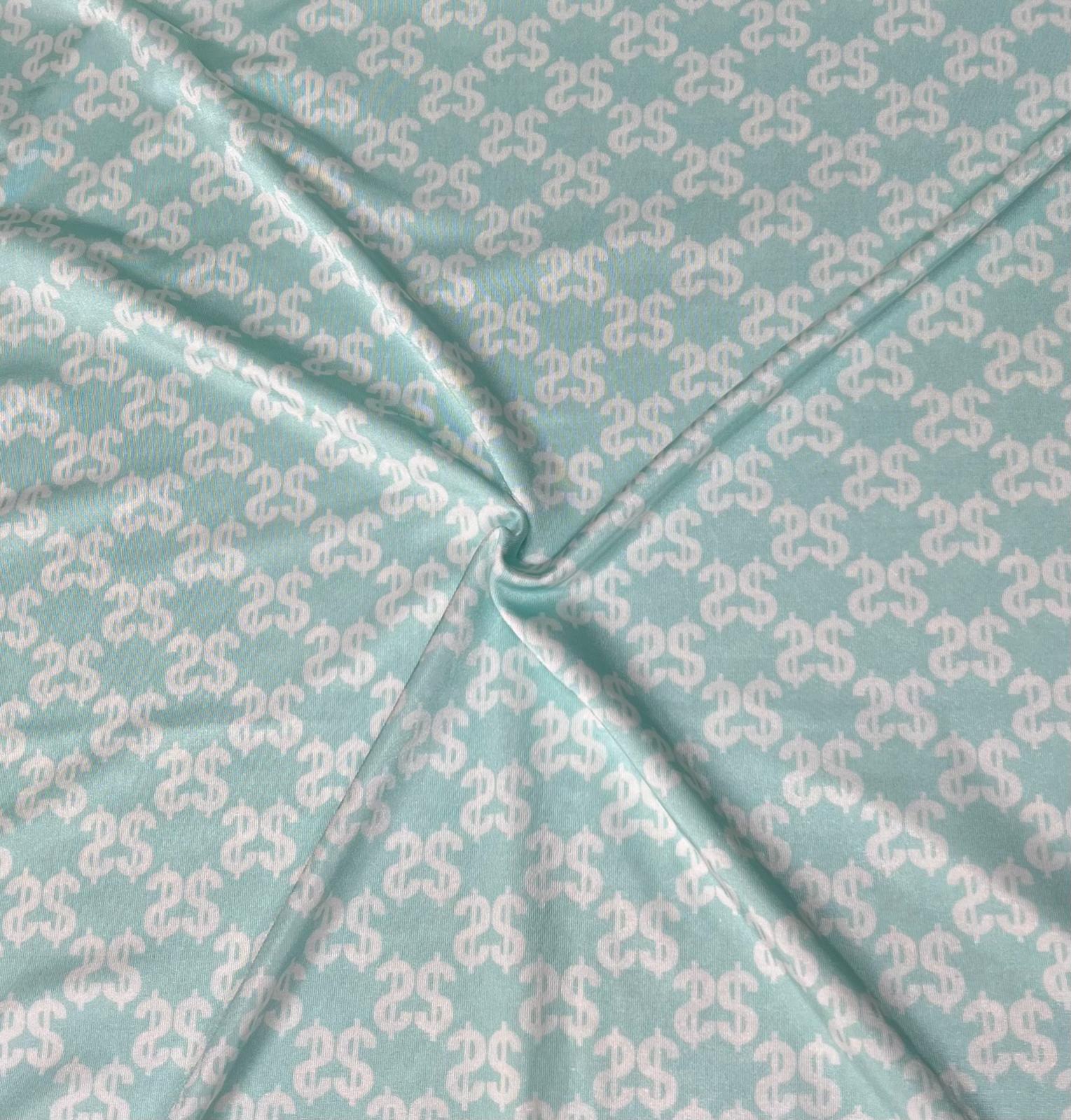 Printed Lycra, 'MONEY' - 55" Wide (3 Metres)