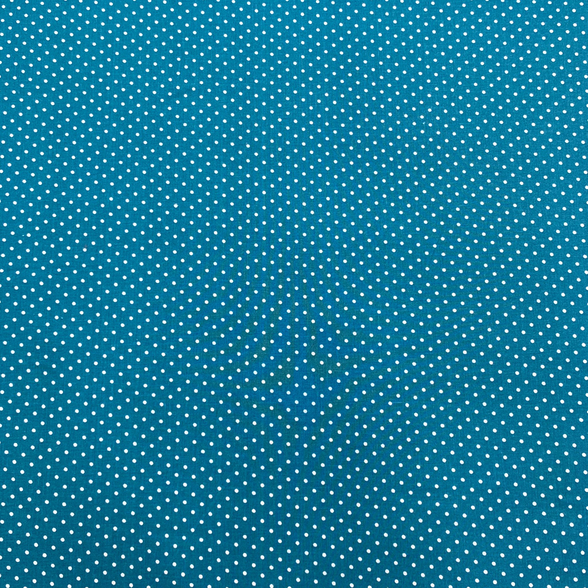 Per metre Premium Quilting Cotton, 'Dark Turquoise Yellow' - 45" Wide