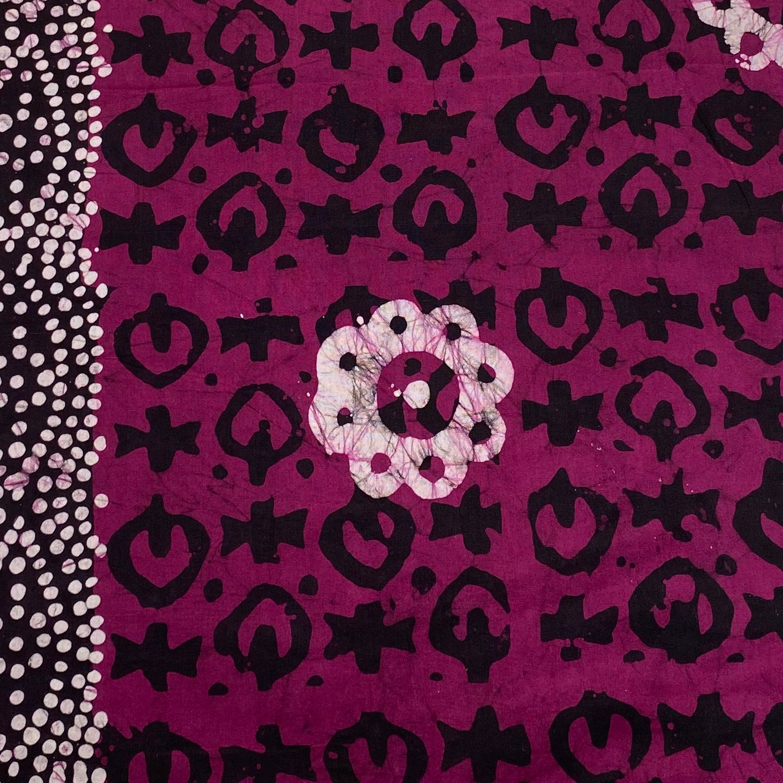 2.9 Metres Premium Quality 100% Cotton Batik - 45" Wide - (Purple)