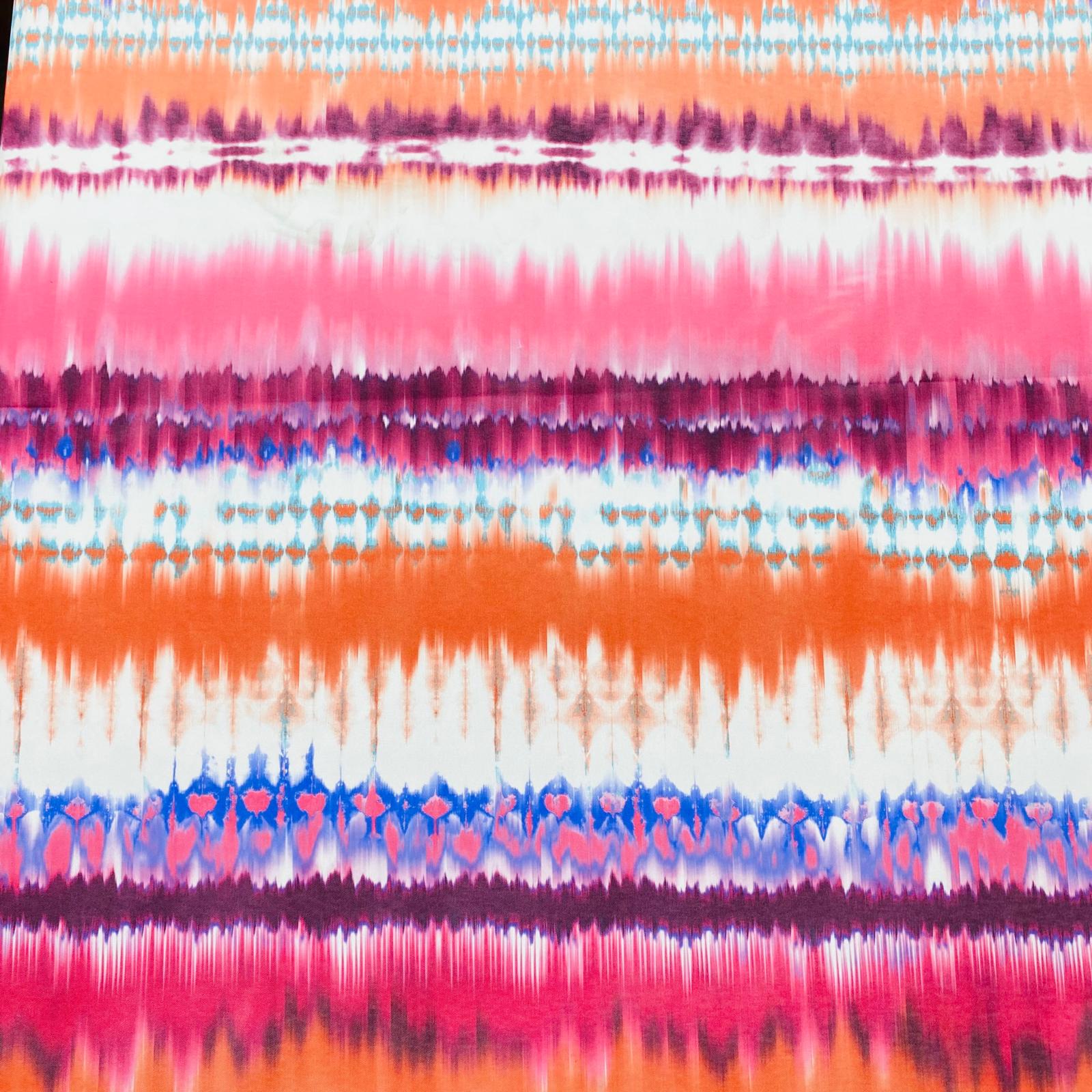 Luxurious Printed Satin- 'Bright' 55" Wide (3 Metres)