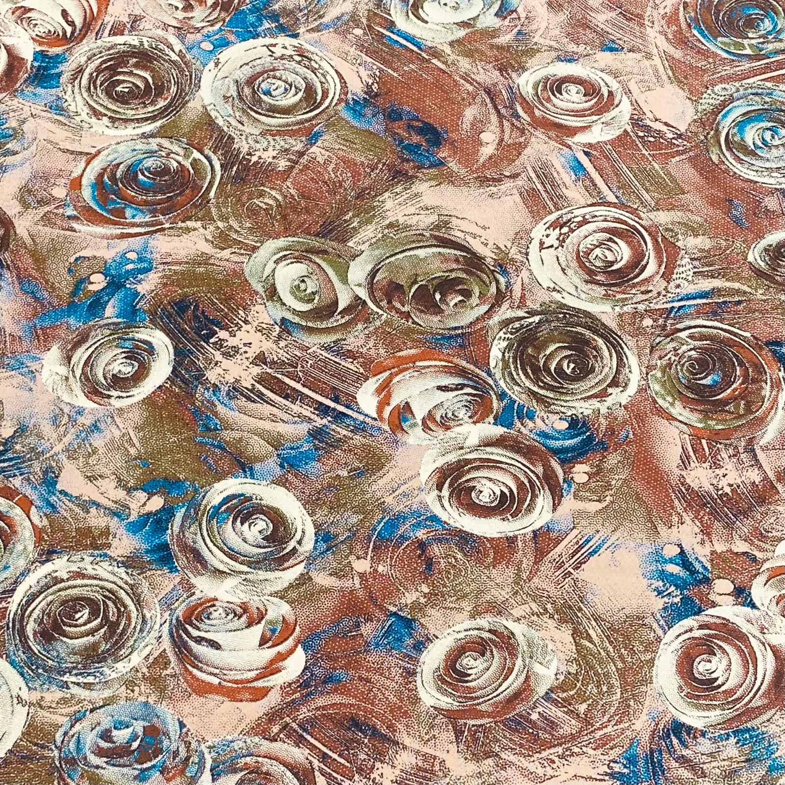 Luxury Dressmaking Printed Viscose, 'Miracle Garden', 55" Wide (3 Metres)