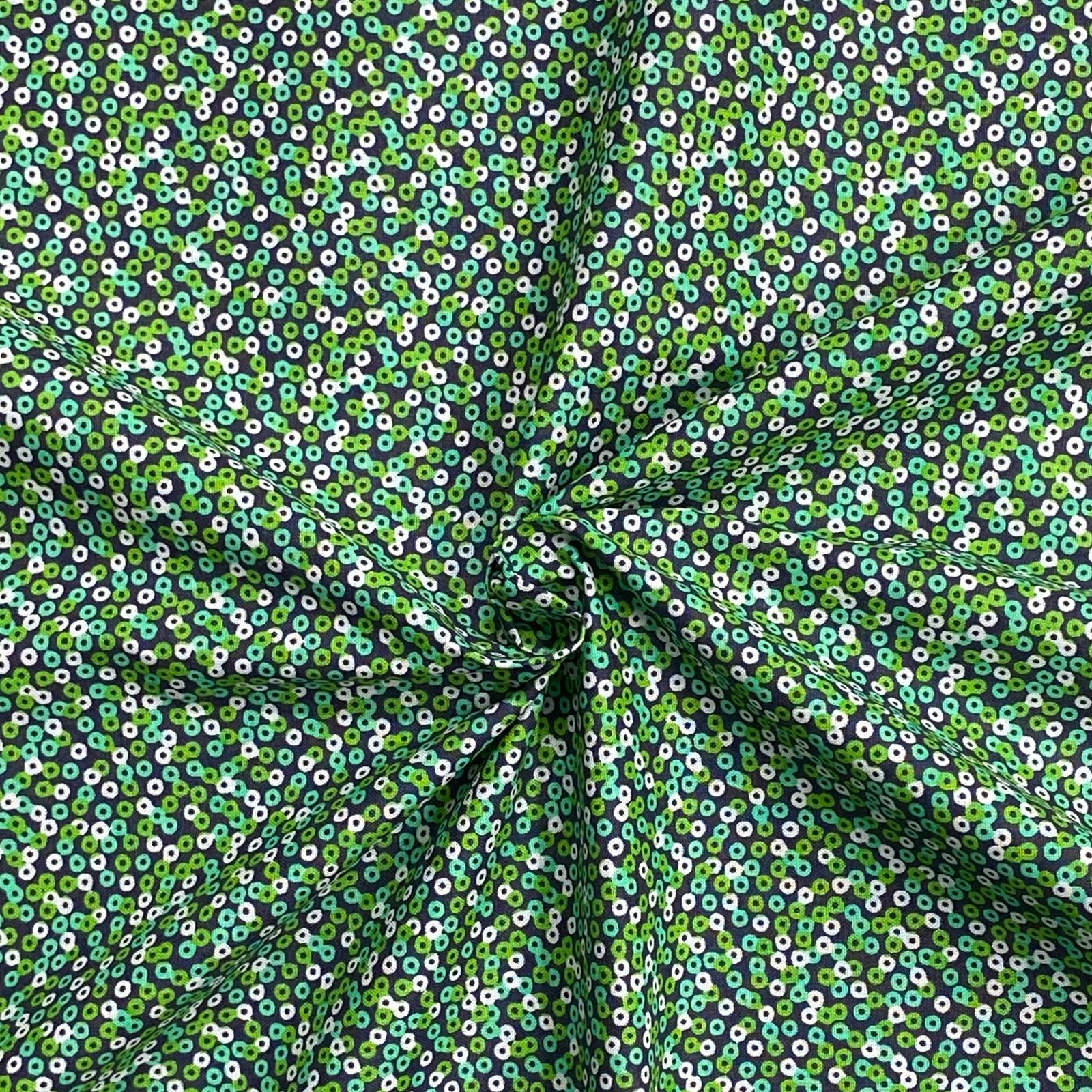 3 Metres Super Soft Printed Poplin Cotton - 63" Wide (Field)