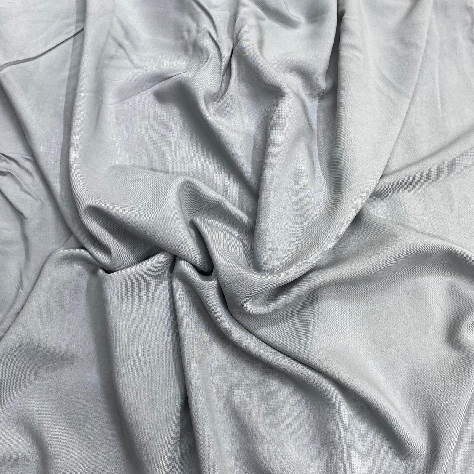 3 Metres Plain Viscose,'Grey' 100% Viscose -55" Wide