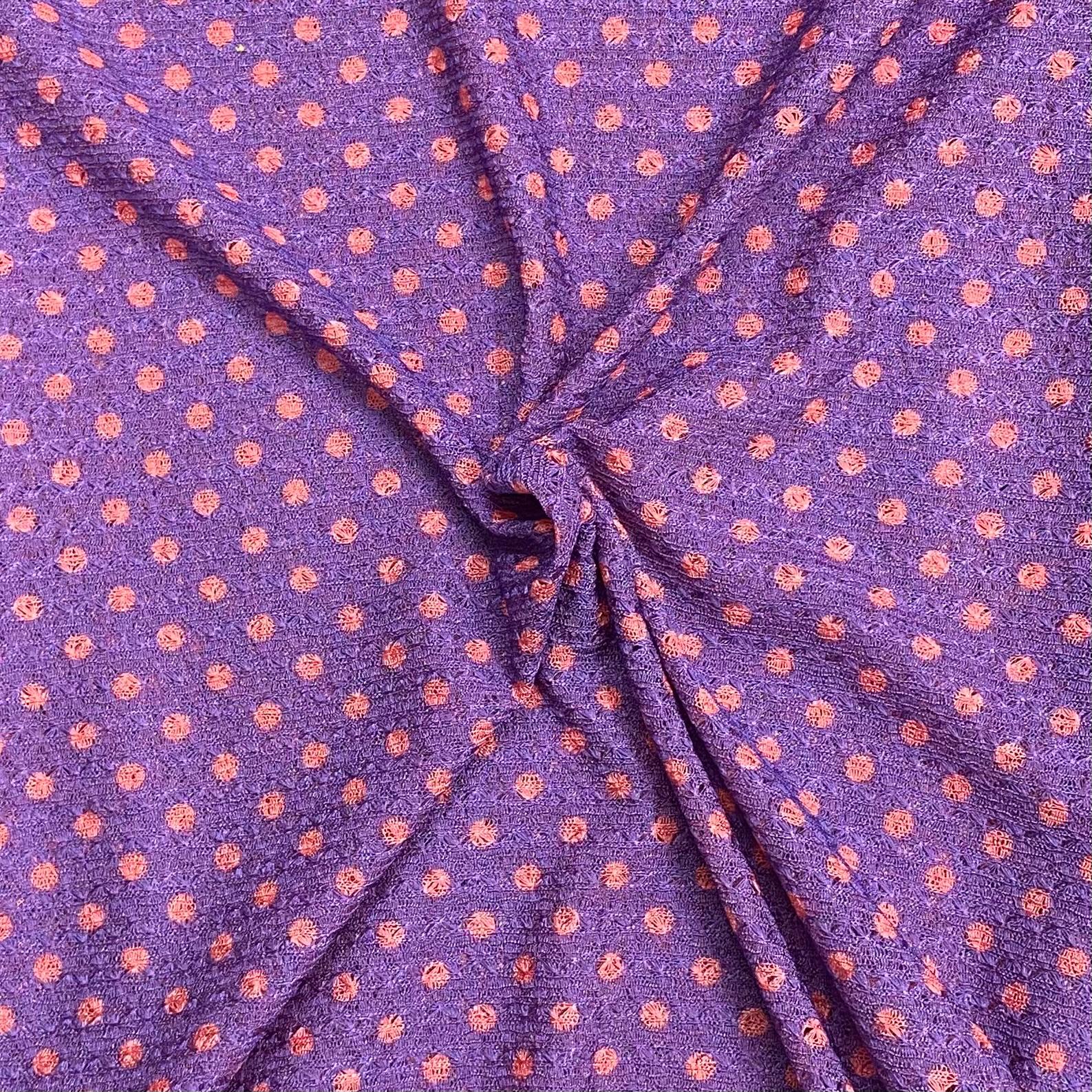 3 Metres Quality Printed Benjamin Knit Jersey - 55" Wide (Purple)