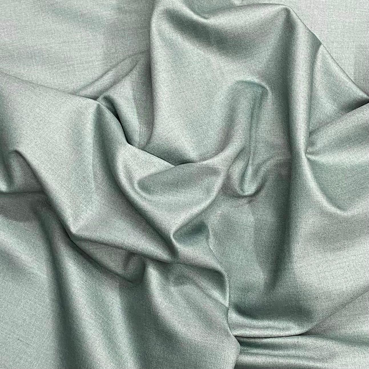 Per Metre Cashmere Blend Rayon Suiting 58" Wide - (Sage)