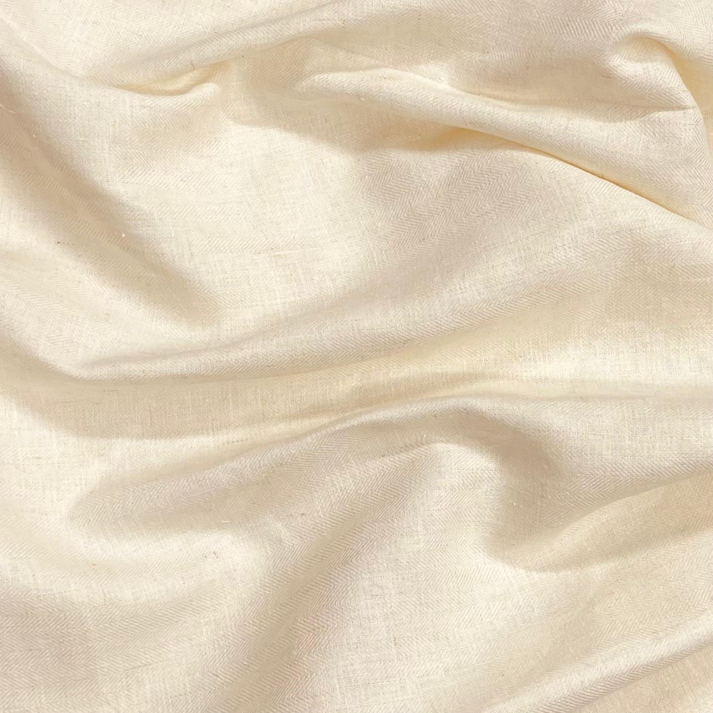 Luxurious Soft Cotton Linen 55" Wide - (Cream)