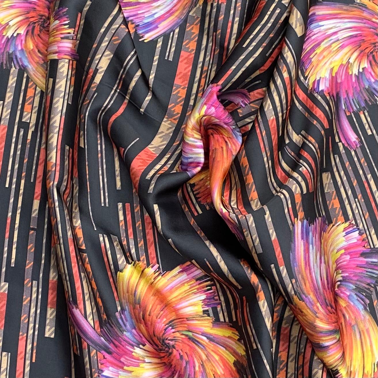 3 Metres Luxury Lounge Wear Printed Satin 55” Wide (Floral)
