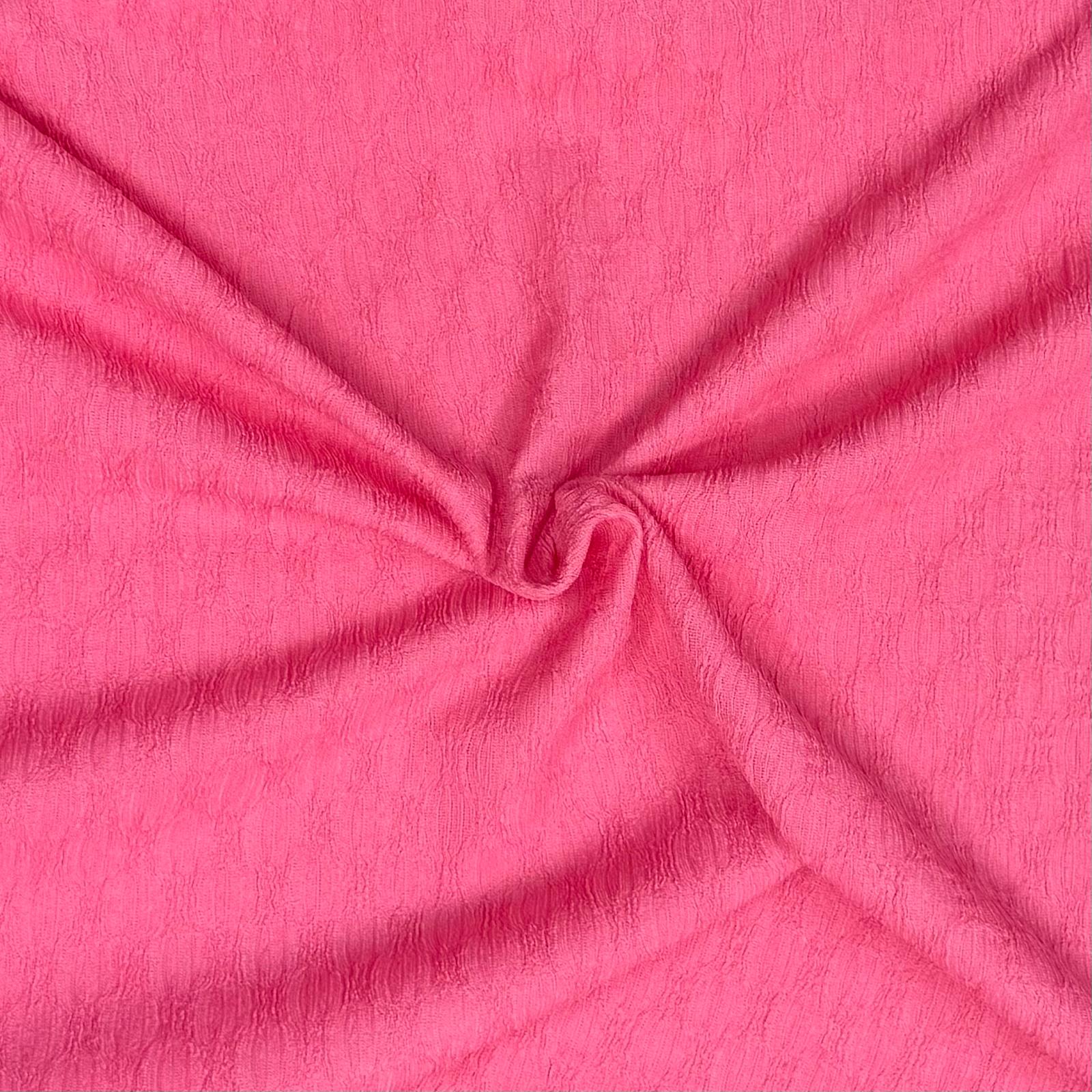 3 Metre Luxurious Soft Textured Crepe Jersey - 60"- (Coral Pink)