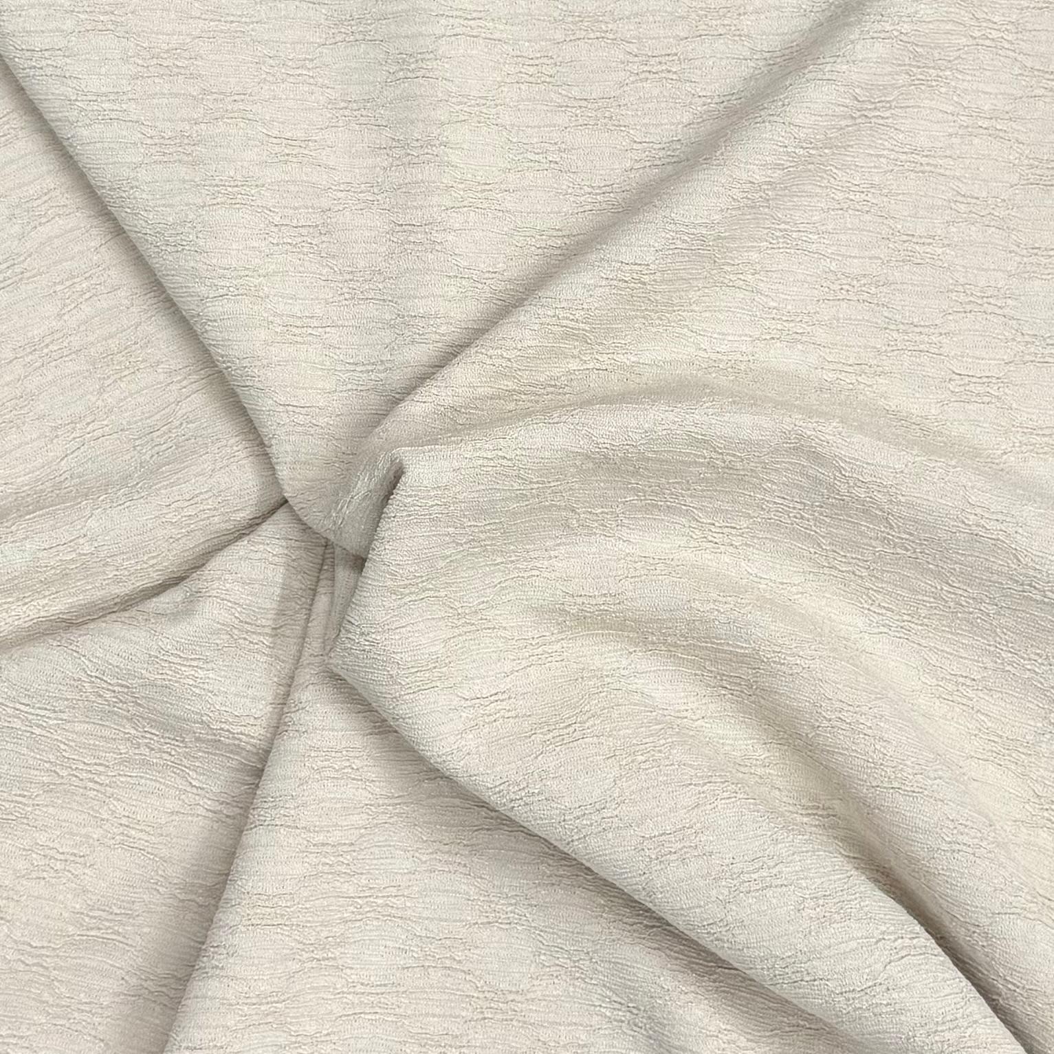 3 Metre Luxurious Soft Textured Crepe Jersey - 60"- (Beige)