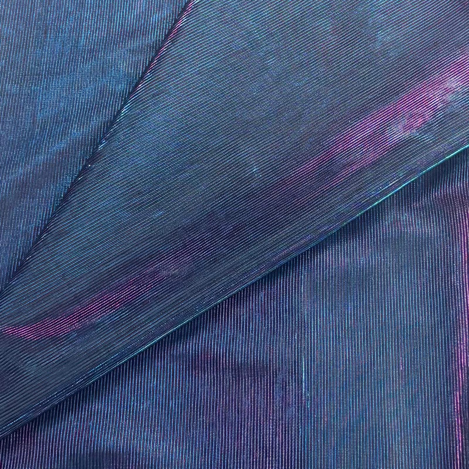 3 Metres, Luxury Moonlight Fabric- 55" Wide (Purple & Blue)