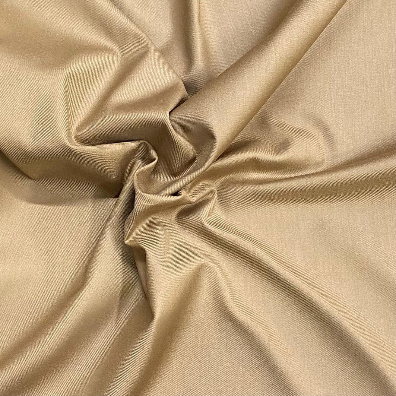 3 Metres Luxurious British Made Suiting - 55'' Wide (Old Gold)