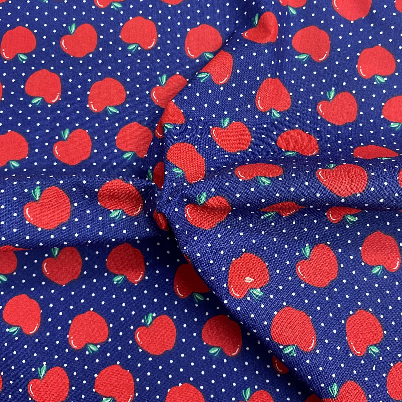 Pound A Metre Per Metre Per Metre Beautiful Digitally Printed 100% Cotton- 45" Wide (Apple)