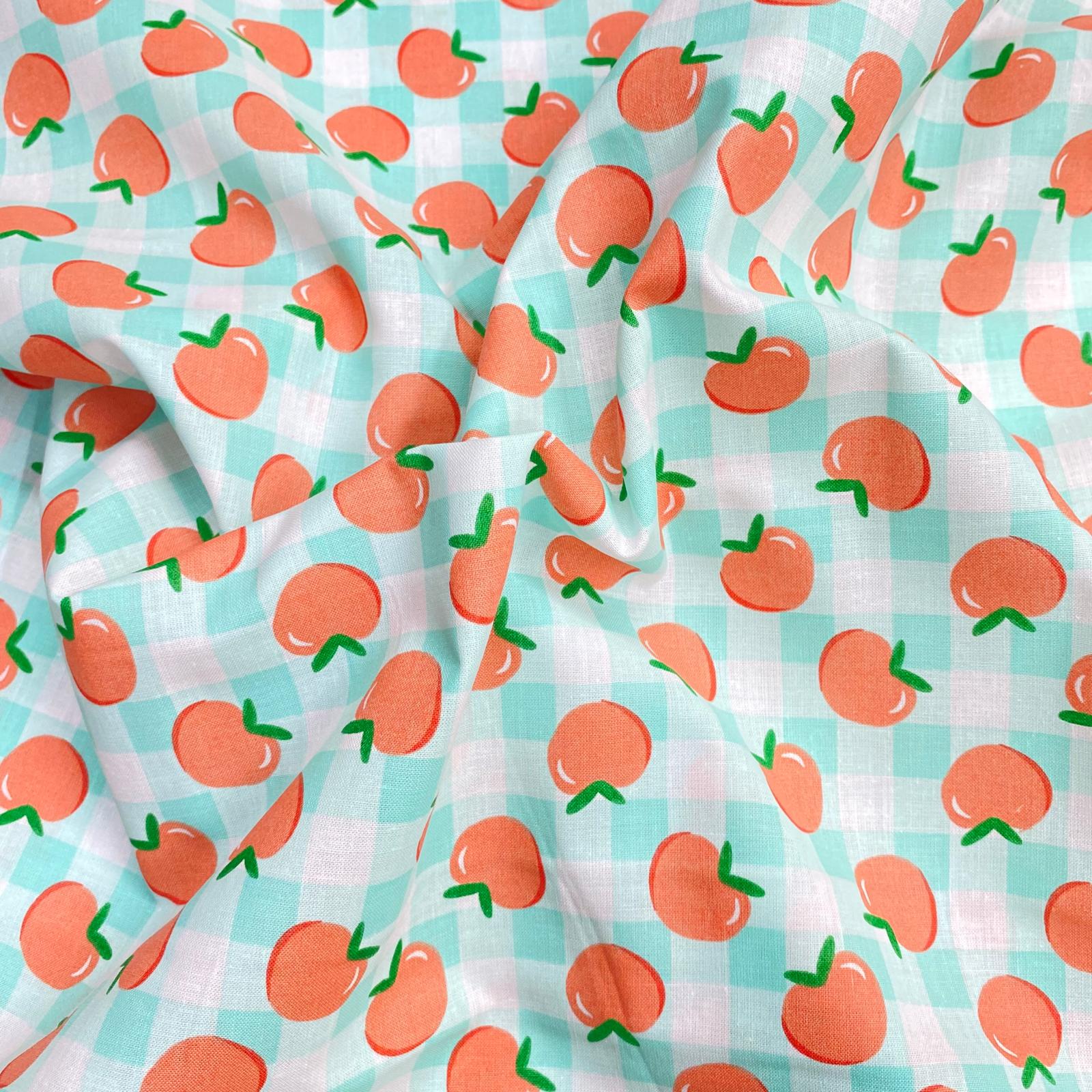 Pound A Metre Per Metre Per Metre Beautiful Digitally Printed 100% Cotton- 45" Wide (Orange)