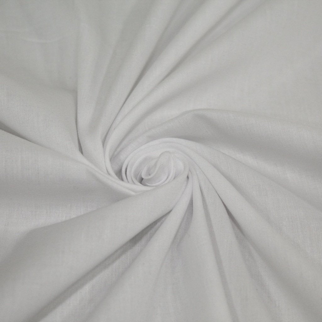 Premium Plain Polycotton Fabric, 60° Washable, 45"- 20 Colours Available - Pound A Metre