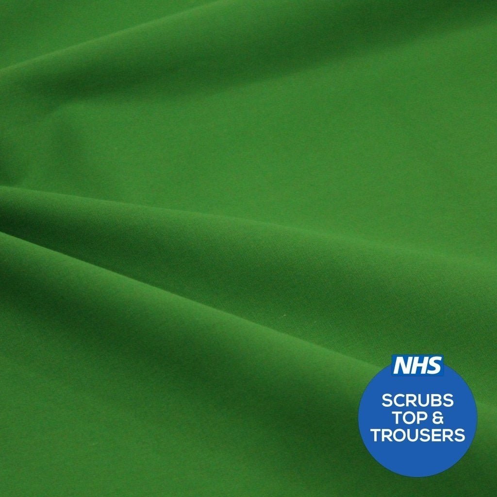 Premium Plain Polycotton Fabric, 60° Washable, 45"- 20 Colours Available - Pound A Metre