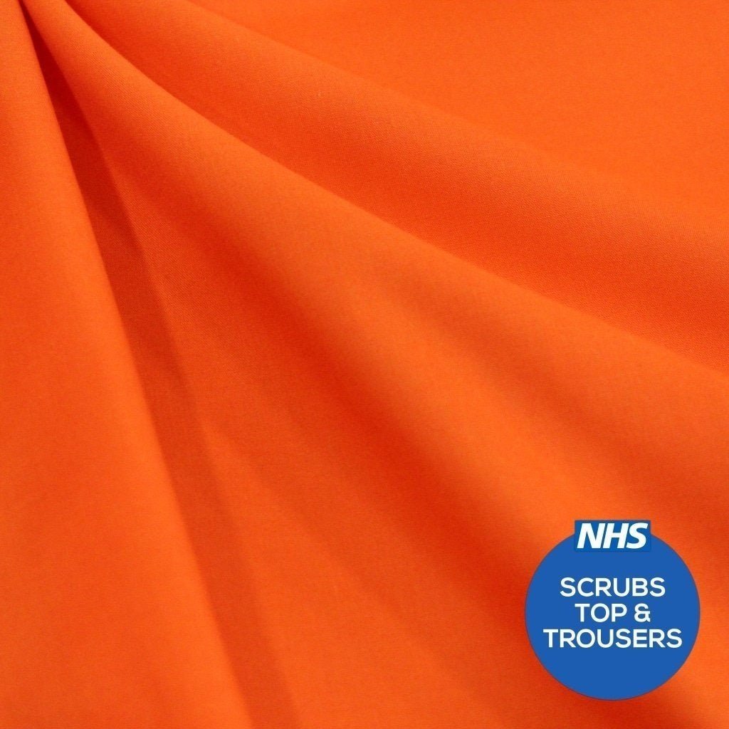 Premium Plain Polycotton Fabric, 60° Washable, 45"- 20 Colours Available - Pound A Metre