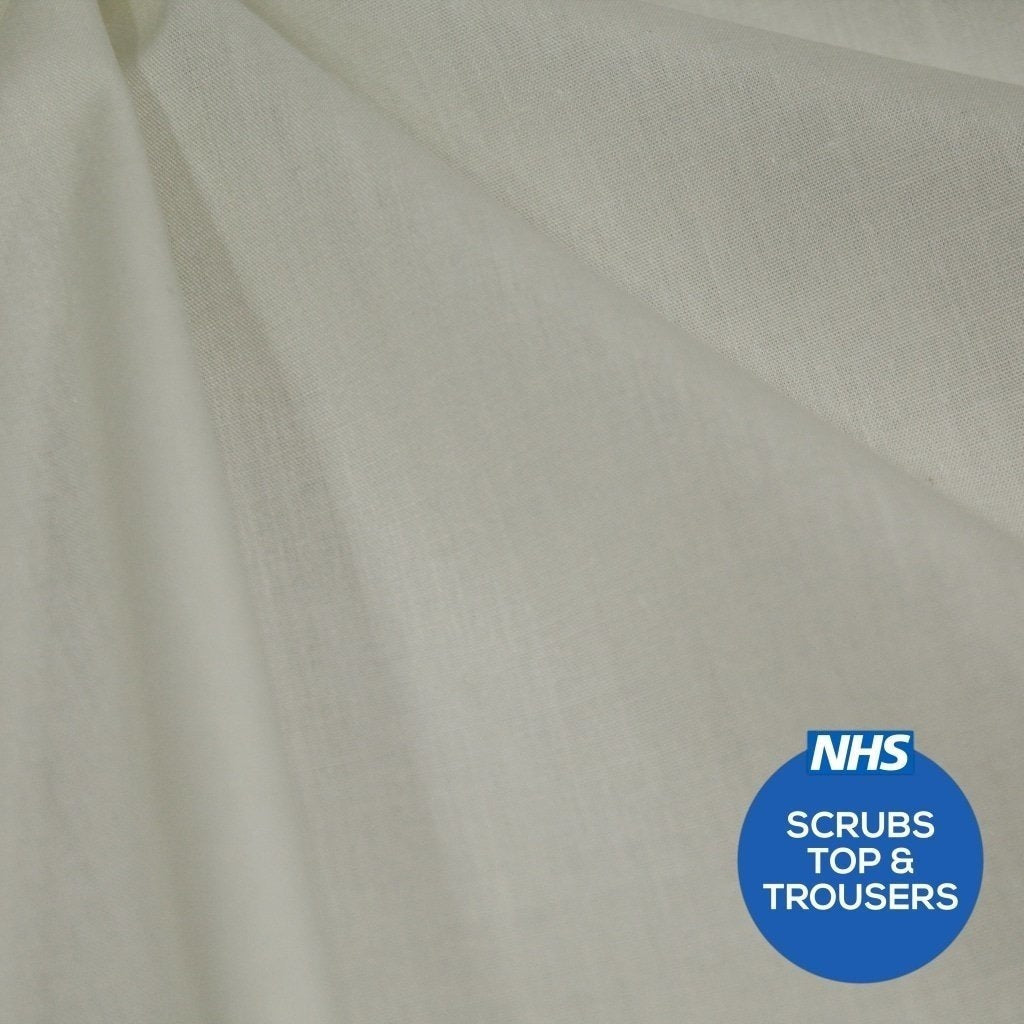 Premium Plain Polycotton Fabric, 60° Washable, 45"- 20 Colours Available - Pound A Metre