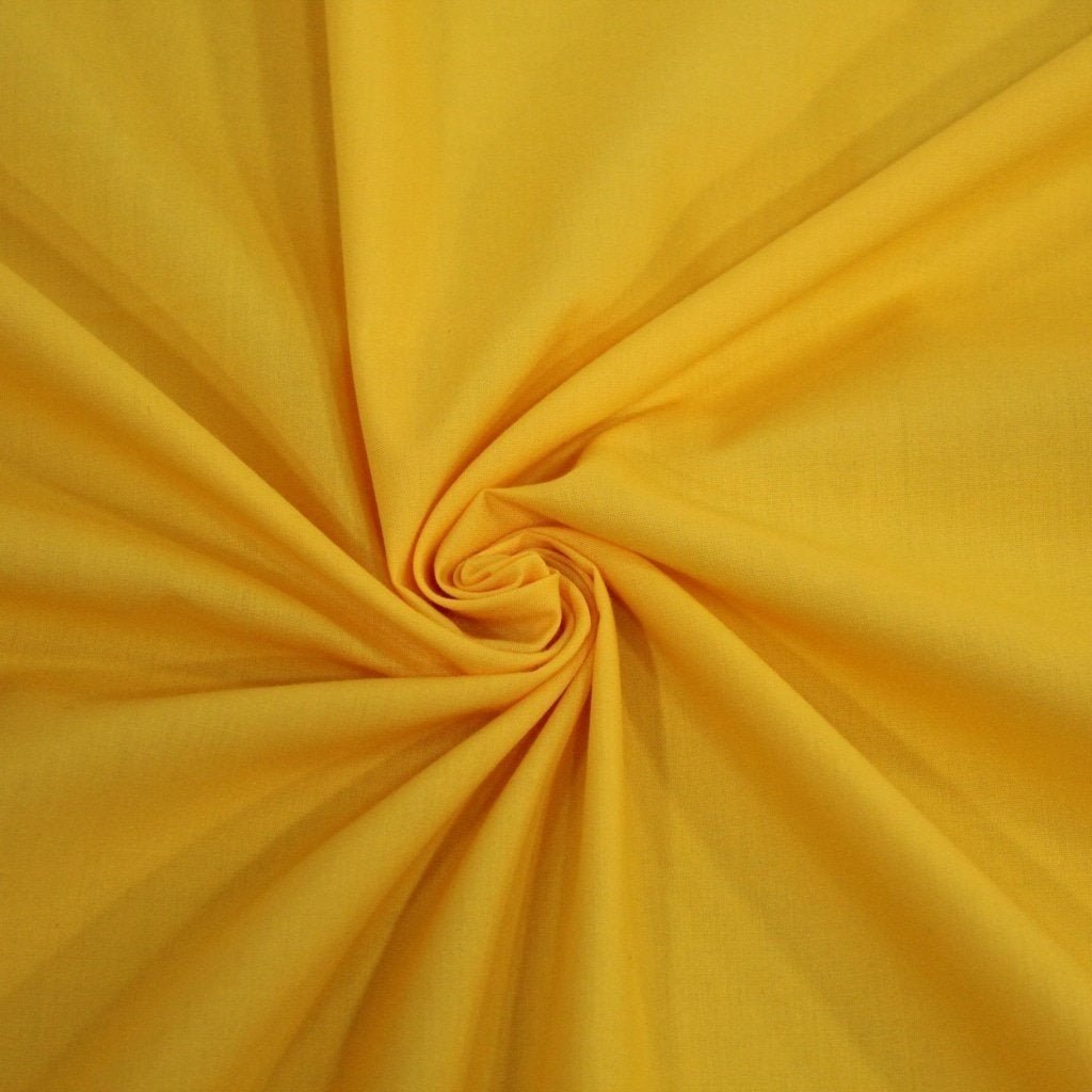 Premium Plain Polycotton Fabric, 60° Washable, 45"- 20 Colours Available - Pound A Metre