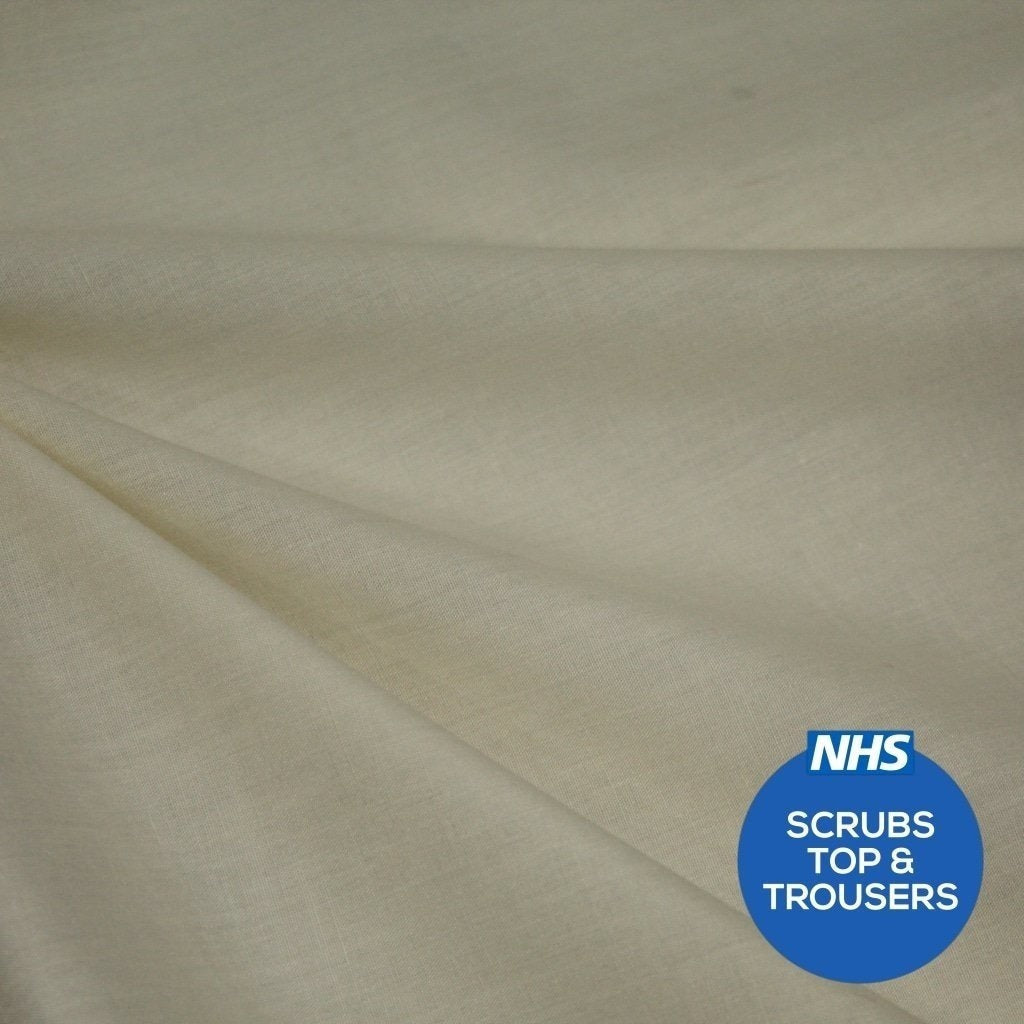 Premium Plain Polycotton Fabric, 60° Washable, 45"- 20 Colours Available - Pound A Metre