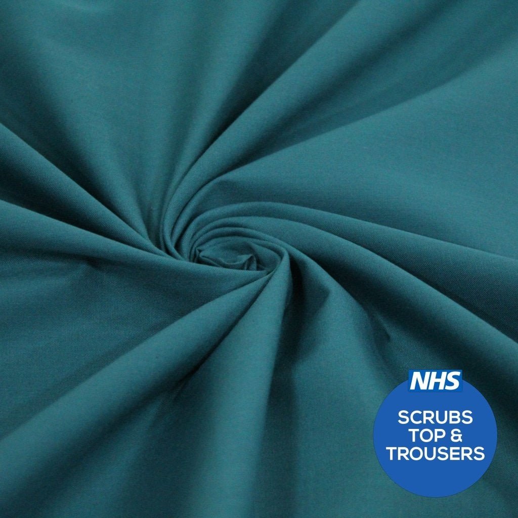 Premium Plain Polycotton Fabric, 60° Washable, 45"- 20 Colours Available - Pound A Metre