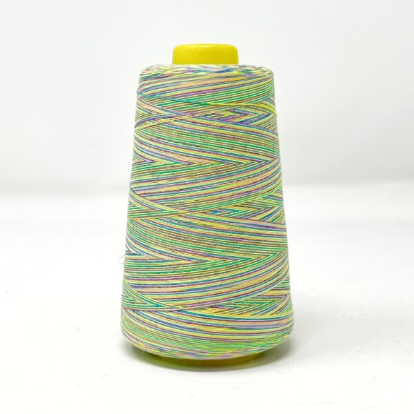 Rainbow Overlocker Threads Polyester Hand / Overlocker- 2950 Yards (Greens mix)