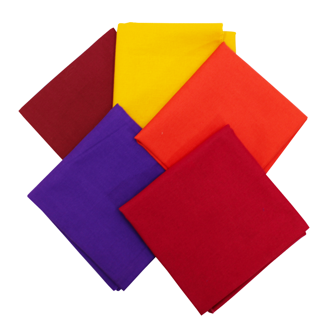 5 Piece Exclusive Fat Quarter 100% Cotton Palette - Sunset