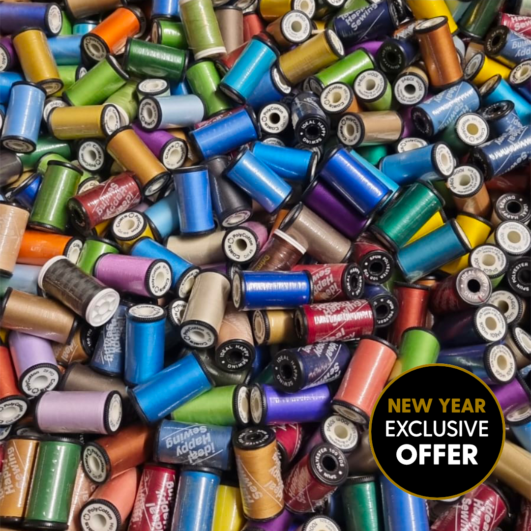 LIMITED OFFER Mixed Sewing Threads Bundle- 50pc or 100pc – Dream Fabrics