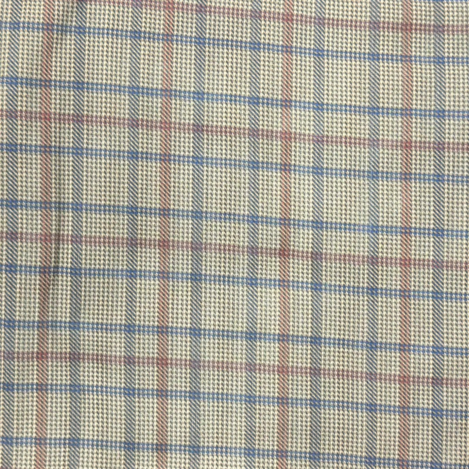 Pound A Metre 3 Metres 3 Metre Luxurious Soft Viscose Jersey - 55"-  (Green Checks)