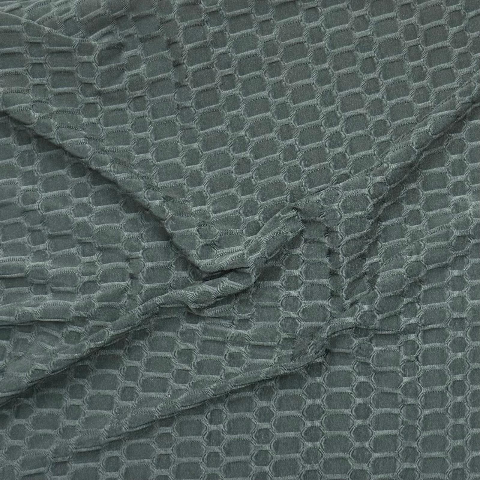 Pound A Metre 3 Metre Luxurious Winter Dobby Jersey - 60"-  (Black)