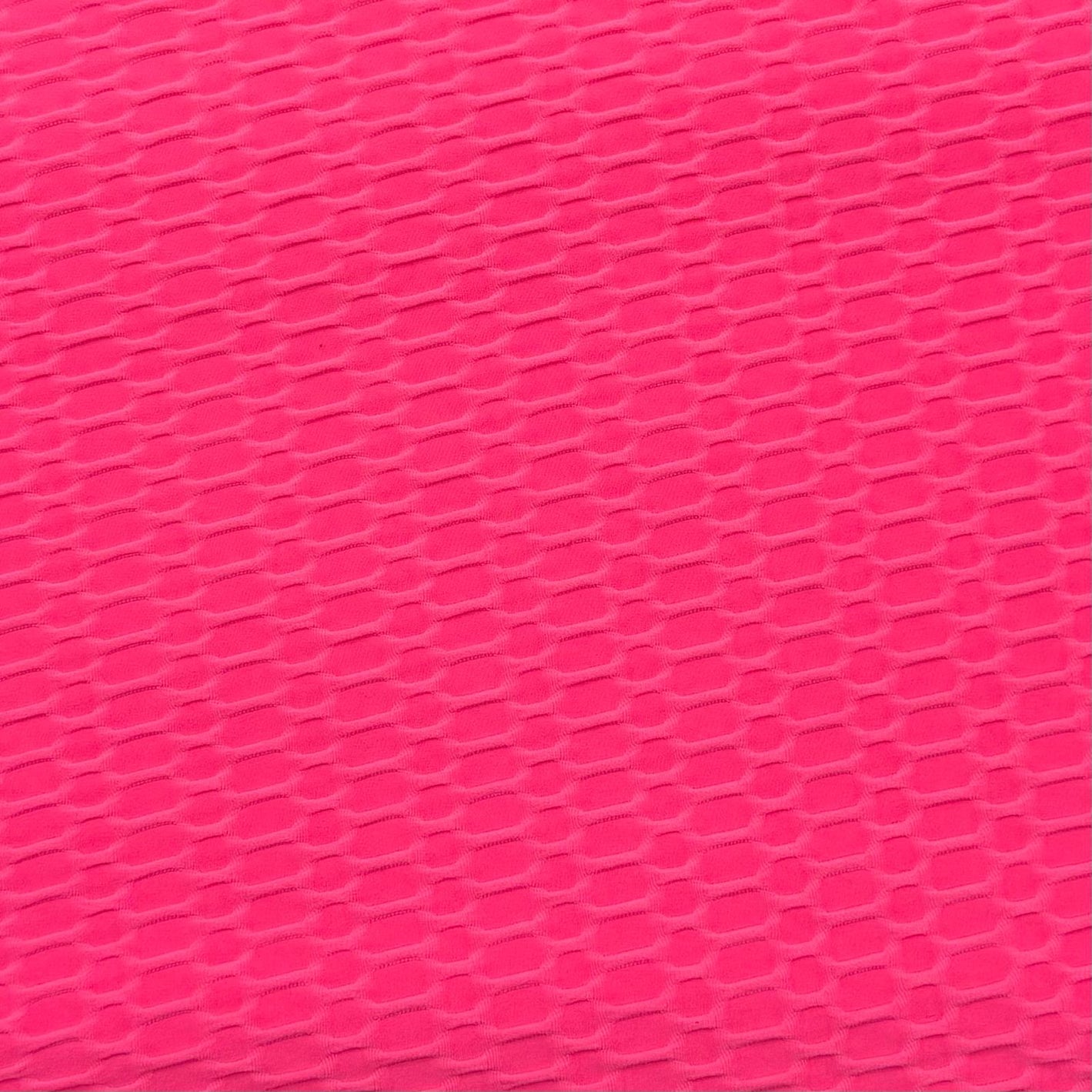 Pound A Metre 3 Metre Luxurious Winter Dobby Jersey - 60"-  (Bright Pink)