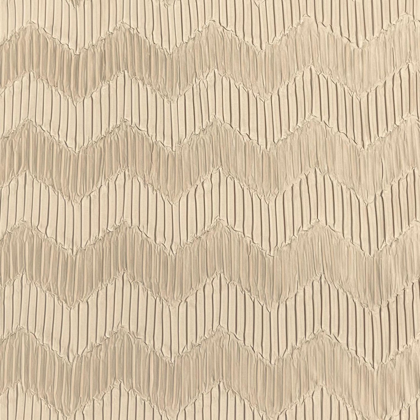 Pound A Metre 3 Metres Beautiful Crinkle Zigzag Jersey Fabric – 55" Wide (Beige)