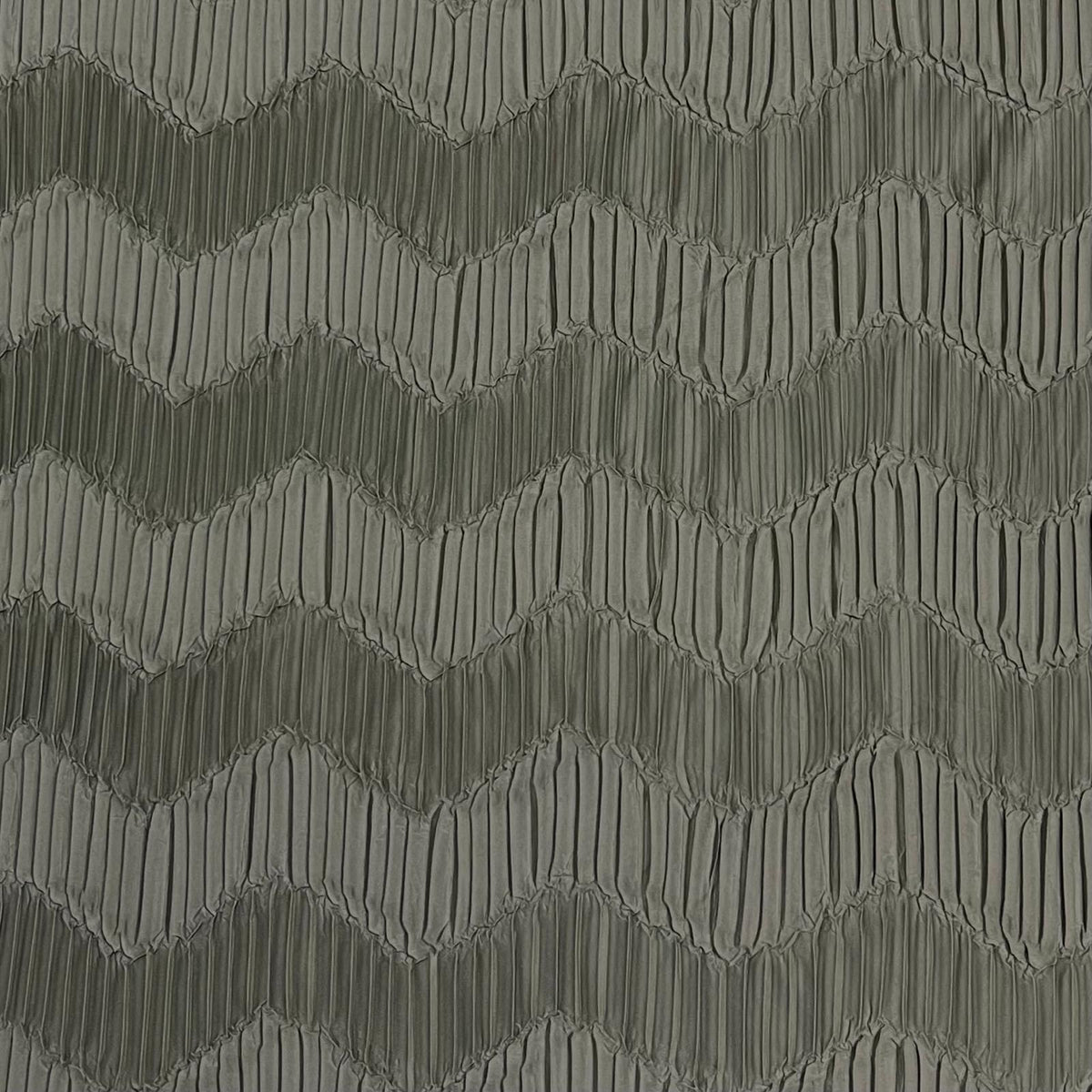Pound A Metre 3 Metres Beautiful Crinkle Zigzag Jersey Fabric – 55" Wide (Olive)