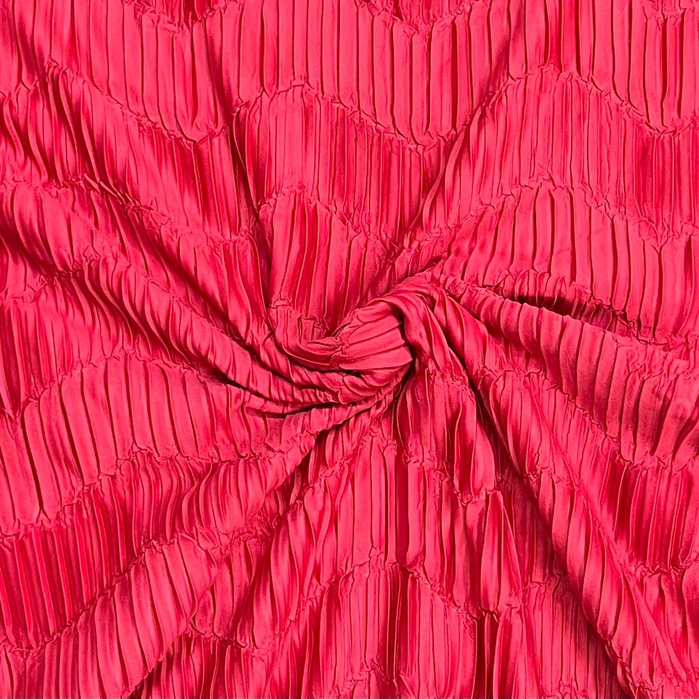 Pound A Metre 3 Metres Beautiful Crinkle Zigzag Jersey Fabric – 55" Wide (Reddish Wine)