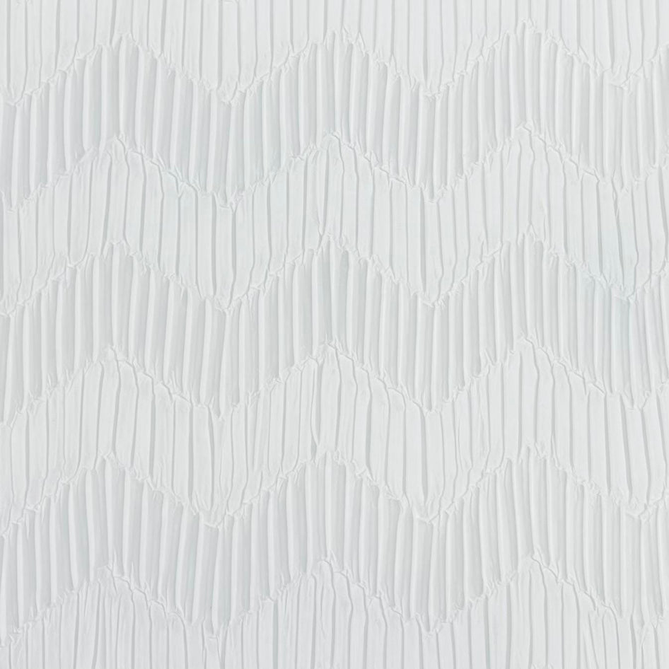 Pound A Metre 3 Metres Beautiful Crinkle Zigzag Jersey Fabric – 55" Wide (White)