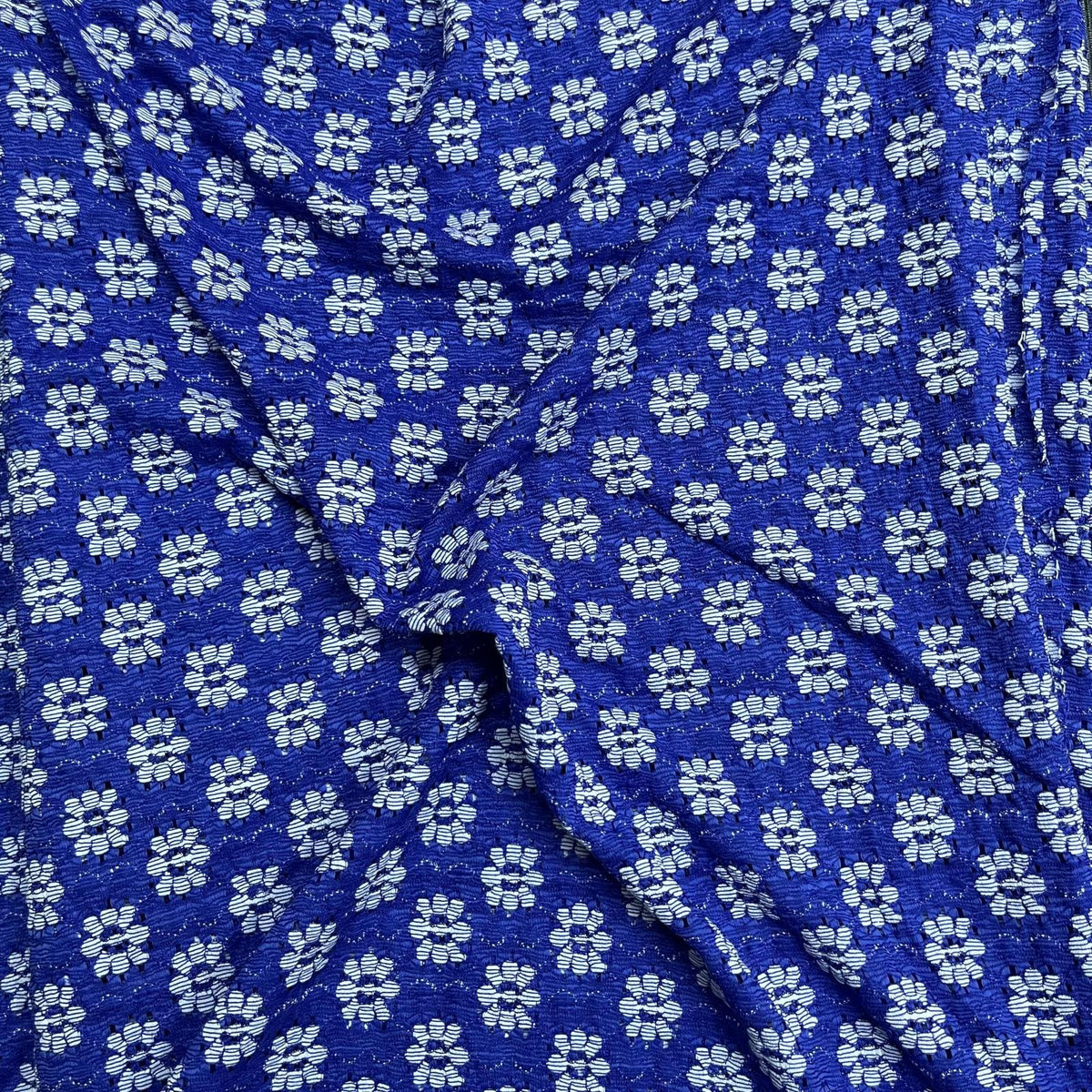 Pound A Metre 3 Metres Beautiful Floral Lace 45'' Wide (Royal Blue)