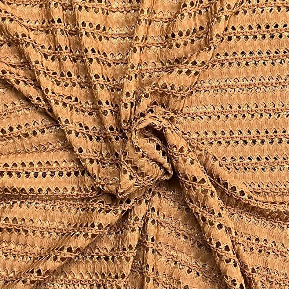 Pound A Metre 3 Metres Beautiful Lace Fabric – 55" Wide (Brown)