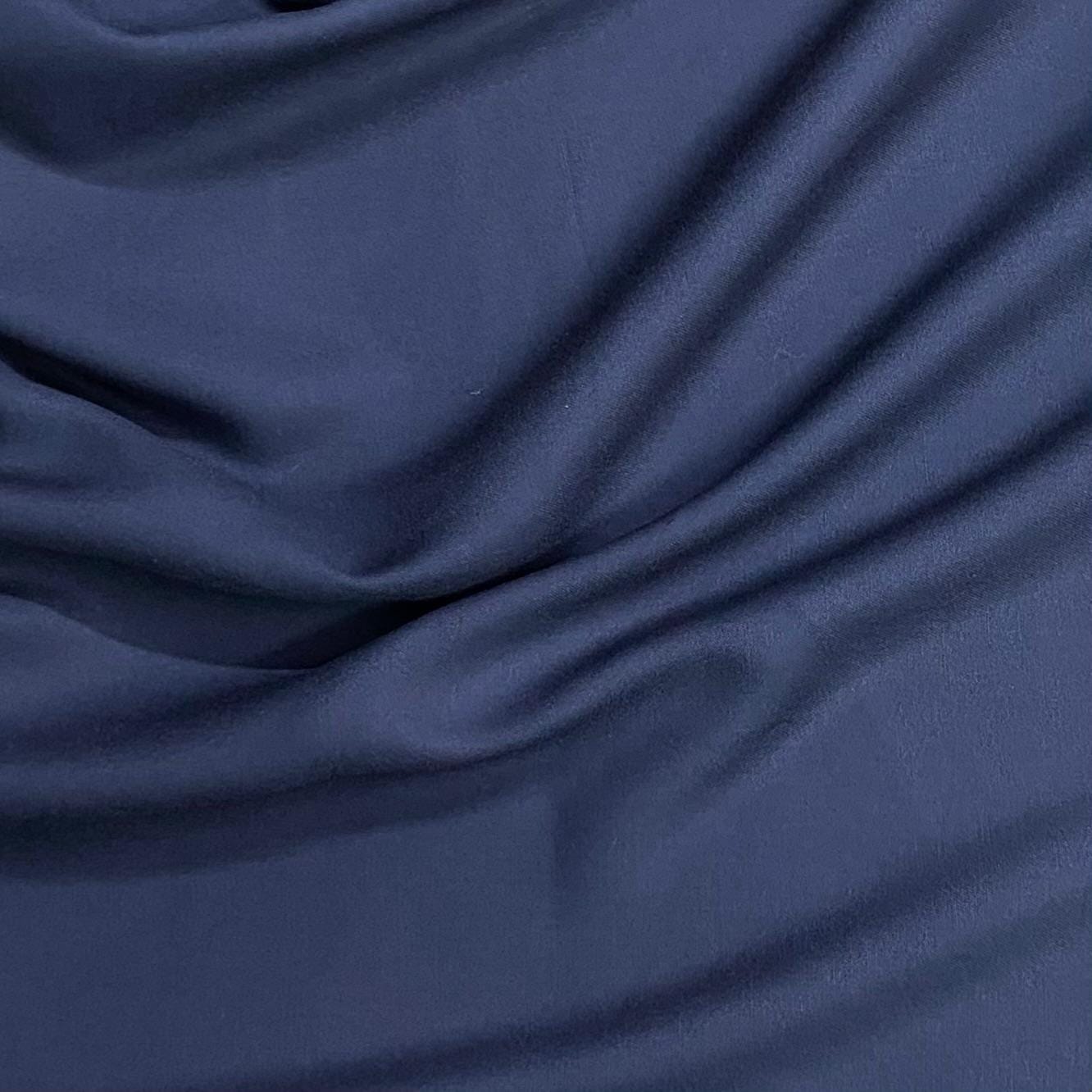 Pound A Metre 3 Metres Luxurious Plain Winter Viscose- 55'' - (Navy)